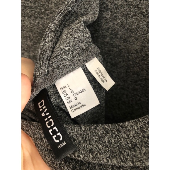 H&M Grey Spandex Skater Dress - Picture 4 of 5